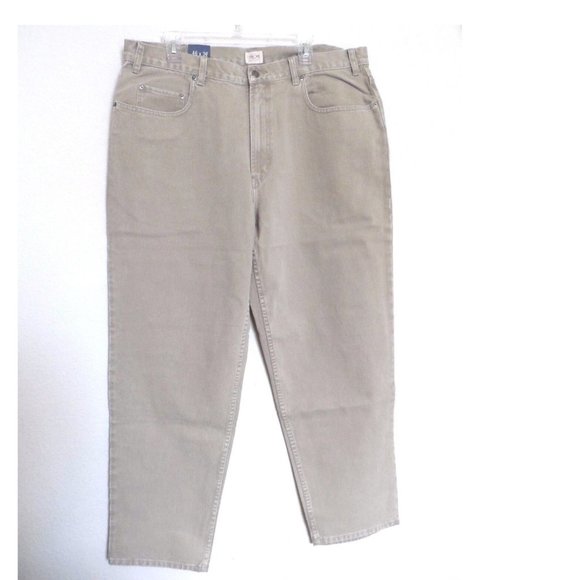 Cherokee Men's Relaxed Fit Jeans, Beige Size: 40x32 - Picture 1 of 3